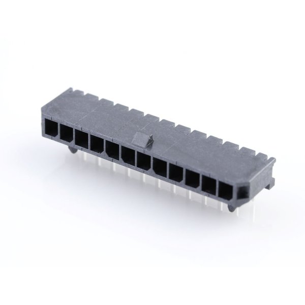 Molex Rectangular Power Connector, 12 Contact(S), Male, Solder Terminal, Receptacle 436501200